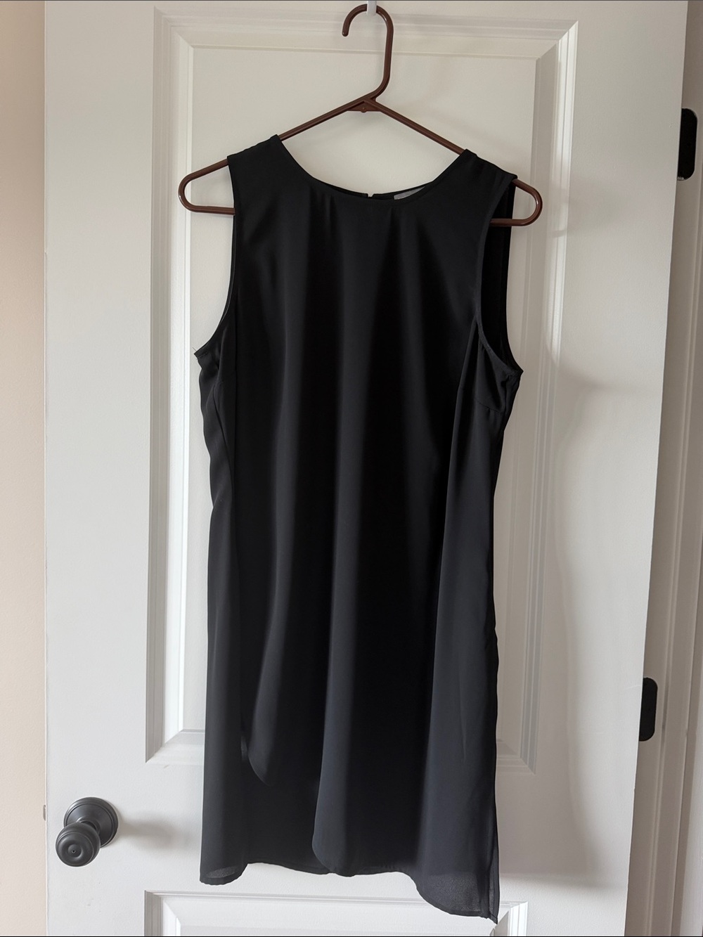 Vince Camuto Sleek Black Sleeveless Blouse